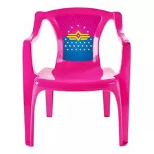 Mesa Infantil Plástico Mesinha Educativa Didática 1 Cadeira Cor Rosa
