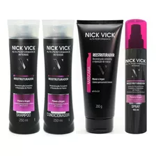Nick Vick Alta Perf Reestru, Shampoo Cond Mascara E Spray