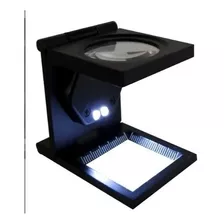 Lupa Cuenta Hilo Con Led 30 Mm 8x Metal Cristal Obi