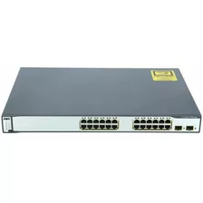 Switch 3750 Catalyst 10/100 Cisco 24 Portas Ws C3750 24ts S