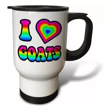 Taza De Viaje 3drose Groovy Hippie Rainbow Con Texto En I...