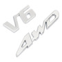 Calcomana Metlica Con El Emblema De Fender 4wd V6 . Isuzu RODEO V6  4WD