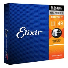 Encordoamento Elixir Corda Guitarra 011 Nanoweb 12102