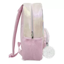 Mochila Escolar Infantil Sereia Happy-time Cor Rosa-claro