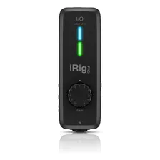 Irig Pro I/o Interfaz iPhone iPad Ik Multimedia Placa De Aud Color Negro