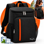 Mochila Térmica Isotérmica Grande Bolsa Cooler Impermeável Lancheira Marmita Praia Viagem Trabalho Bebidas Alimentos Até 18 Latas - Nany Pink Preto