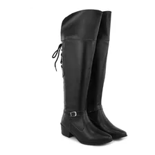  Bota Feminina Verena Overknee Preto - Sd1150-preto