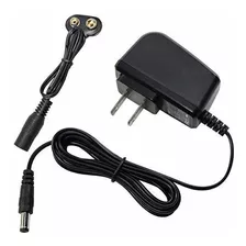 Hqrp Batería De 9v Snap Conector Y Adaptador De Ca Compatibl