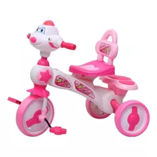 Triciclo Infantil Com Som E Luz Suporta Até 25 Kg Cor:rosa