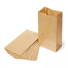 100 Saco Papel Kraft Tam G Grande - Modelo Sos Delivery Liso