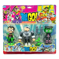 Set 5 Figuras Teen Titans Go Los Jovenes Titanes 