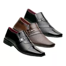 Kit 3 Sapatos Social Masculino * Frete Gratis *