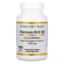 California Gold | Premium Krill Oil | 1000mg | 60 Softgels