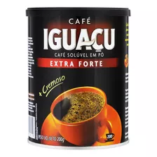 Café Instantâneo Iguaçu Solúvel Em Pó Extraforte Sem Glúten Lata 200 G