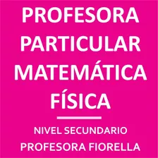 Profesor Matematica Secundaria Particular Online Zoom