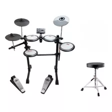 Bateria Eletrônica Turbo 7 Pad Tdx16 Kit Com Banco