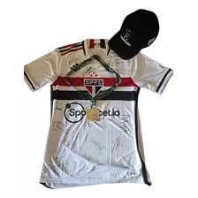 Kit Camisa Medalha E Boné São Paulo Autografada Copa Do Bra