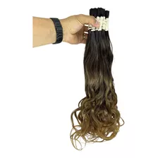 Cabelo Humano Loiro Ombre Hair Ondulado De 65cm 300 Gramas