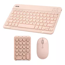 Juego Teclado Y Mouse Portátil, Accesorios Computadora Con Y