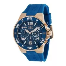 Reloj Invicta 37749 Azul Hombres Color De La Correa Oro Rosa