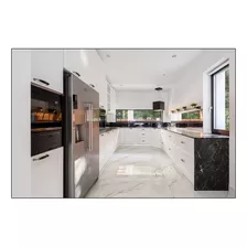 Porcelanato Vene Doro-r84 Polido 84x120 Branco Marmorizado