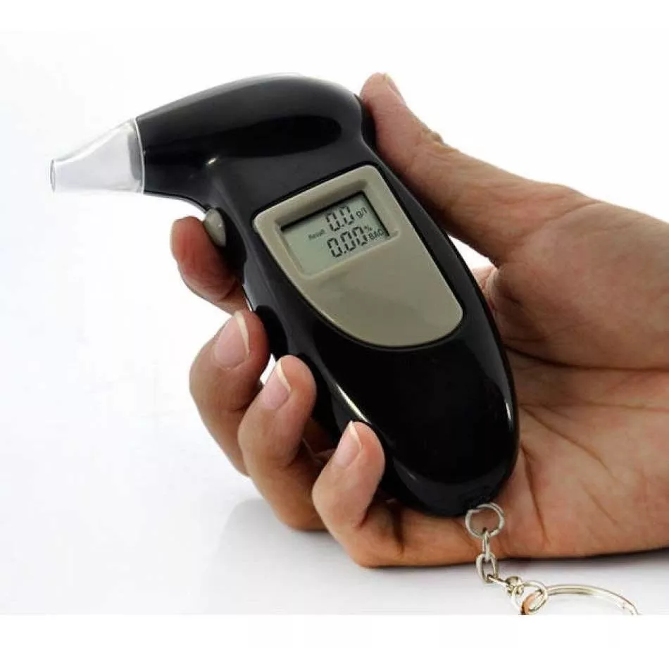 Bafometro Digital Profissional Medidor Alcool Teste Preto
