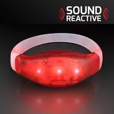 Pulsera Led Activada Por Sonido Hora Loca Cotillon