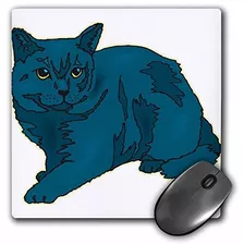 Russian Blue Cat Mouse Pad 8 By 8 Inches (mp_150898_1)