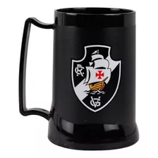 Caneca Preta Com Gel Isolante Térmico Vasco 400 Ml Cor Preto