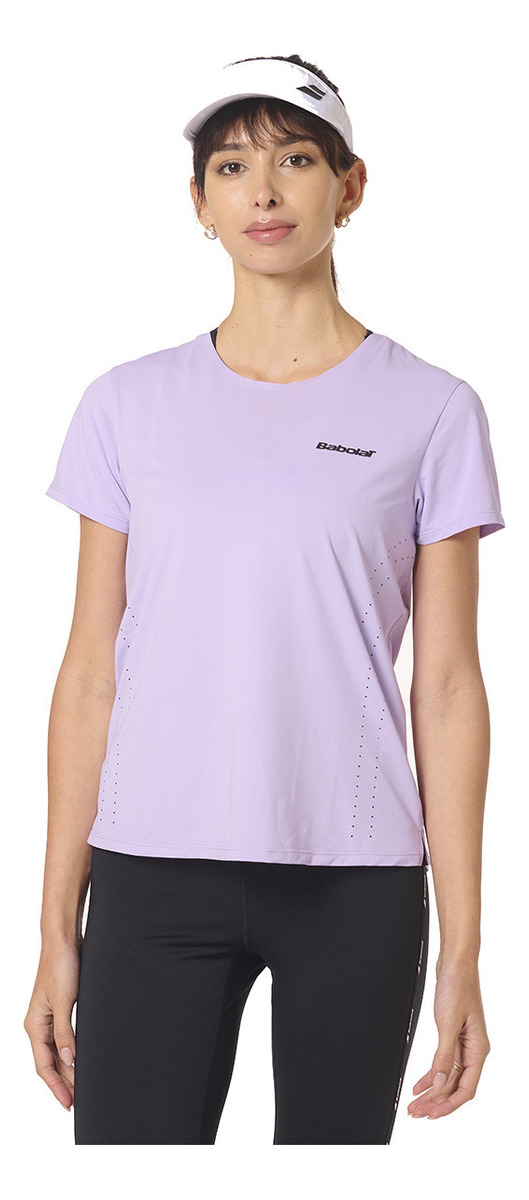 Remera Deportiva Babolat Drive Mujer Tenis Padel Lila