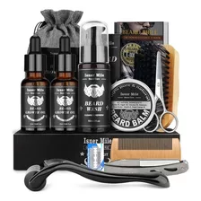 Kit Barba Cuidado Para Hombres, Herramientas De Aseo 12pcs