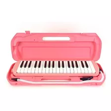 Melodica Escolar Estuche Rigido 32 Teclas Color Rosa 