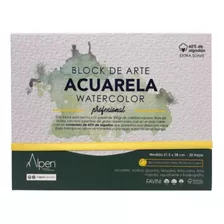 Block De Arte Acuarela Watercolor Profesional 300gr Alpen