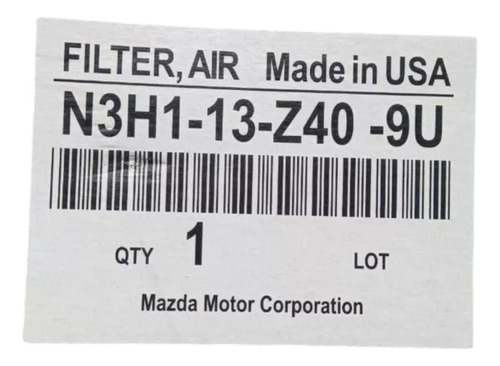 Filtro De Aire Para Mazda Rx-8 04-11 Original Foto 3
