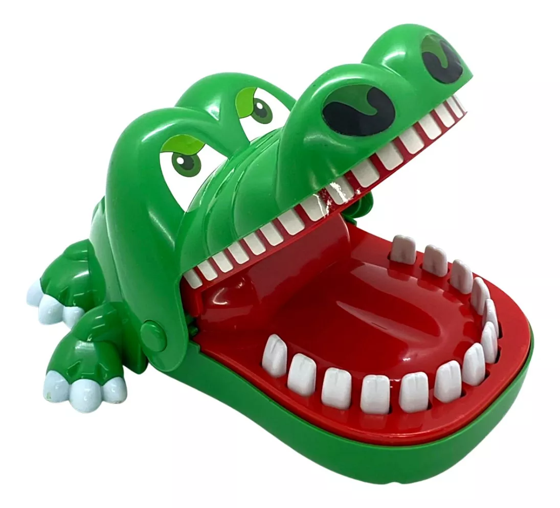 Brinquedo Infantil Jacaré Morde Dedo Crocodilo Dentista Novo