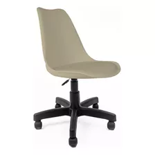 Cadeira Para Escritório Com Rodízios Saarinen Office Cor Nude/preto