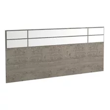 Cabeceira Casal 100% Mdf 2299 Demolição/branco Cor Marrom