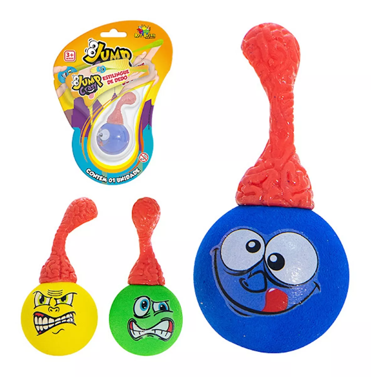 Estilingue De Dedo Jump Crazy Brinquedo Infantil - Kit 2 Uni
