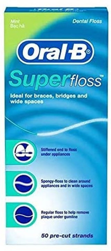  Oral-b Super Floss Mint Hilo Dental Precortado 50 