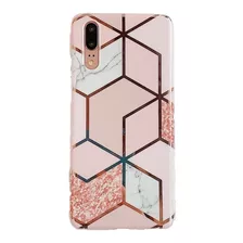 Funda Mármol Para iPhone Samsung Huawei Xiaomi + Mica Curva