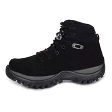 Bota Coturno Feminino Couro Caminhada Trilha Conforto