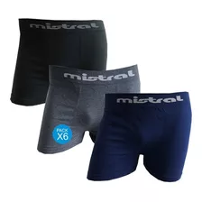 Pack X 6 De Boxer De Algodon Mistral Originales - Art 19823