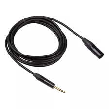 Cable De Audio Trs Plug 6.35mm A Xlr Macho Balanceado 3 Mts