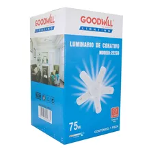 Foco Good Will Led 75w Tipo Ventilador 5 Aspas Crema