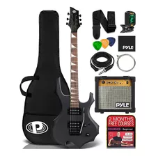 Pyle Heavy Metal Electric Guitar Axe W / Kit De Amplificador