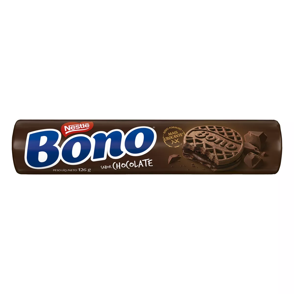 Biscoito Recheio Chocolate Bono Pacote 126g