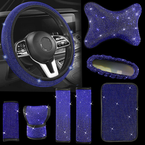 Funda De Volante De Coche Volante Full Diamond Hot Drilling Foto 2