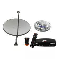 Kit Bedinsat Bs9900s + Antena 75cm + Cabo 15m E Lnbf Simples