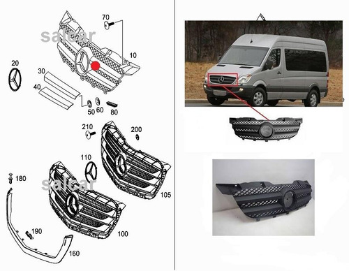 Mascara Mercedes Benz  Sprinter (sin Logo)furgon Alternativa Foto 3