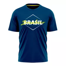 Camisa Do Brasil Azul Seleção Brasileira Oficial Masculina 